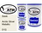 Preview: Saab, Arctic Silver Metallic, 01G: 500ml Lackdose + 500ml Klarlack + 250ml Härter - Set, von ATW Autoteile West.